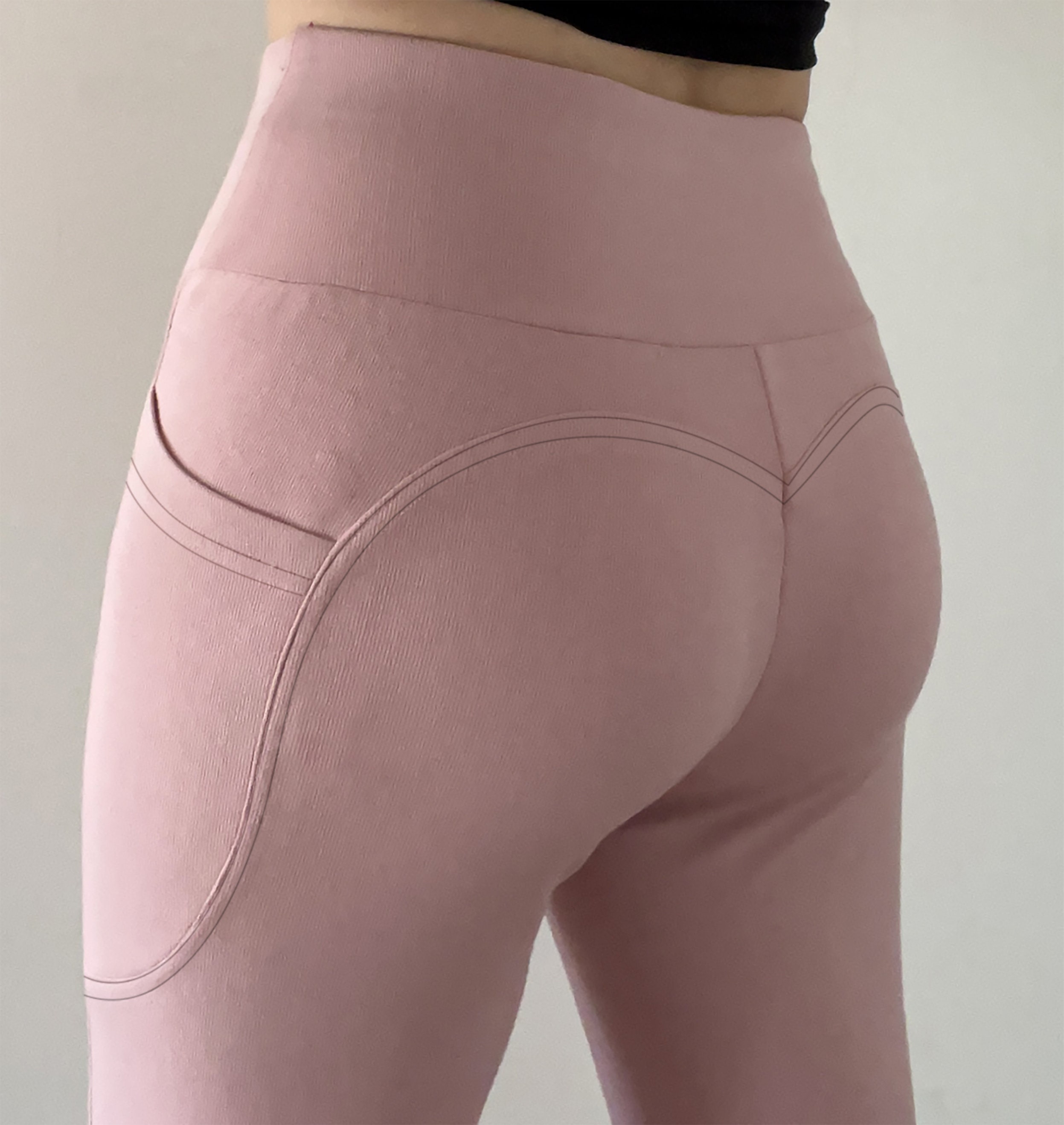 Pink Valentina 7/8 Slimming Legging Athleisure Wear Leggings High Waist Leggings  Pocket Leggings Best Leggings With Pockets 