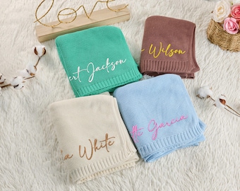 Personalised Baby Blanket, Super Snuggly Cable knit, Baby blanket, Baby Gift, Embroidered Baby Blanket. Baby blanket,Personalised baby gifts