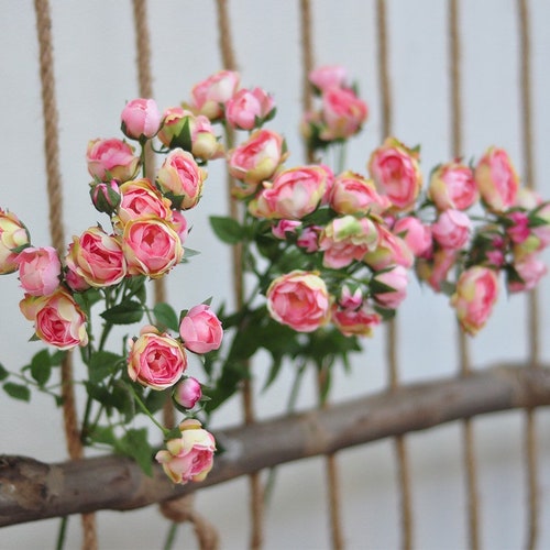 1 Bouquet 15 Buds Mini Silk Rose Artificial Flower DIY Home Wedding Decor LD Ww 