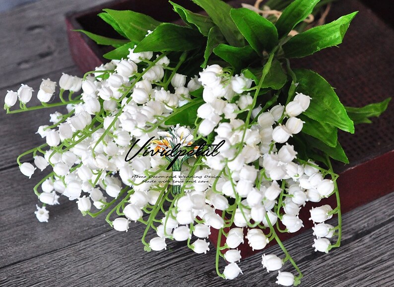 Artificial White Lily of the Valley Faux Plastic Lily of the Etsy