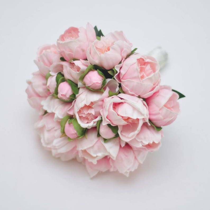 romantic bridesmaid bouquets Real Touch Pink Peony Bridal Bouquet Artificial Peony Flower Bouquet bridal bouquets