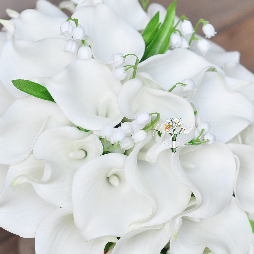 White Tulip Valley Bouquet And Boutonniere Calla Lily Bridal Accessory For  Bridesmaids And Marriage Decoration From Wevens, $43.58