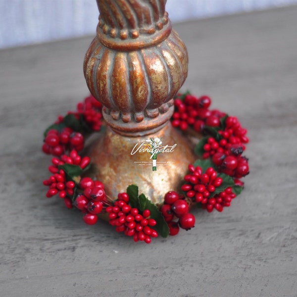 Christmas Candle Rings Etsy
