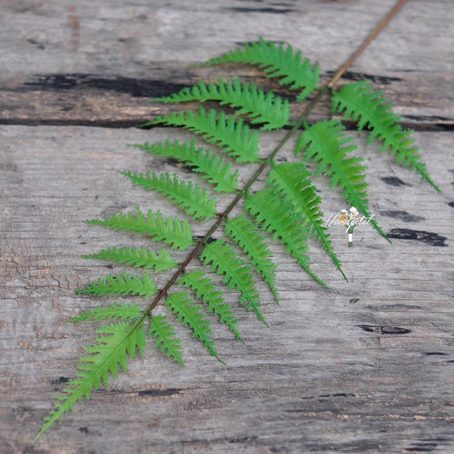 Faux Fern single fern leaf Artificial Bush Indoor Outdoor Etsy