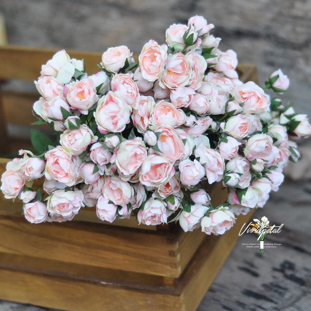 Dried Preserved Look Artificial Roses - 17 – Finerly Decor