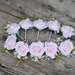 Light pink Real touch rose boutonnières for inner and outer door wedding ,parties,fair and celebration activities 