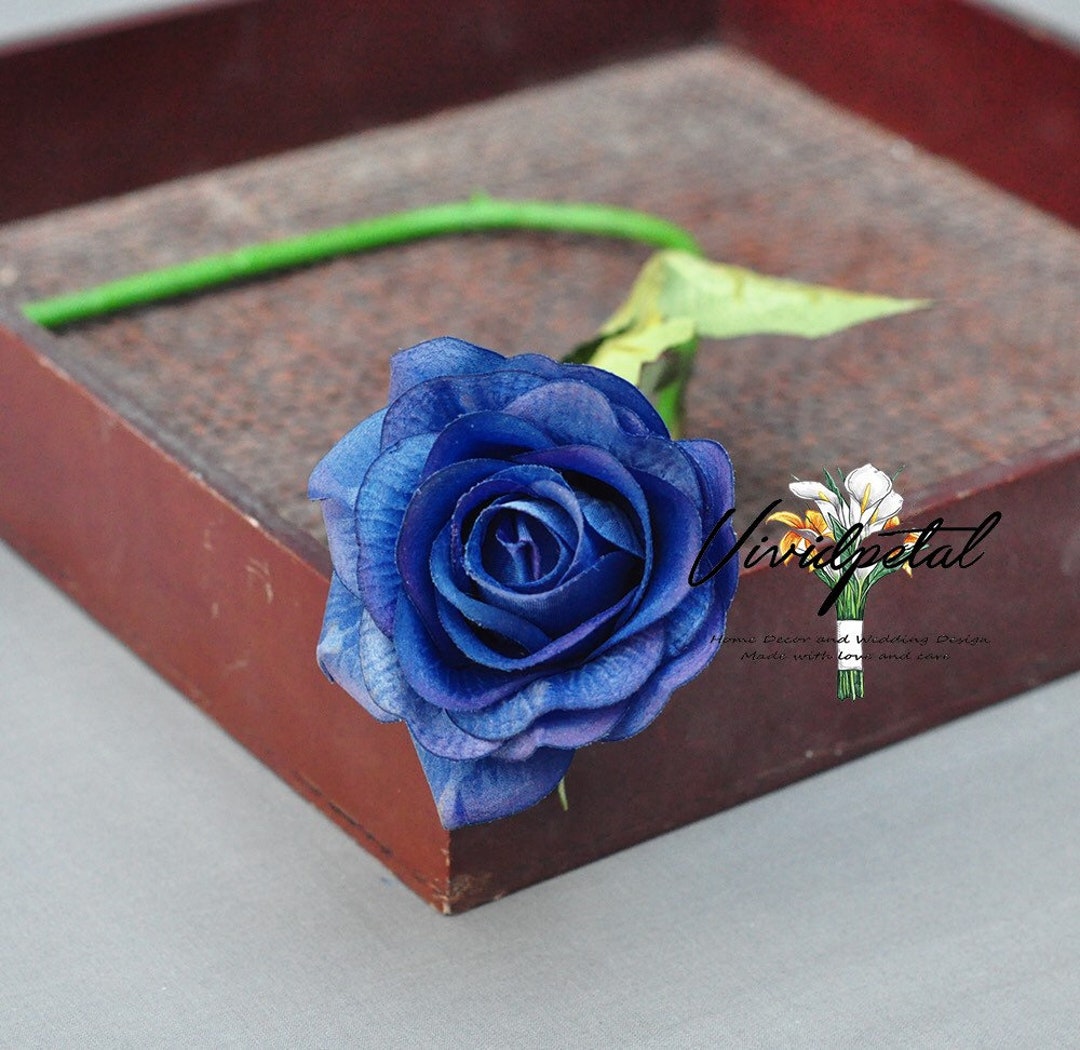 Tallos Real Touch Flores Toque Natural Rústico Azul Rosa España |  batdongsanninhthuan.com.vn