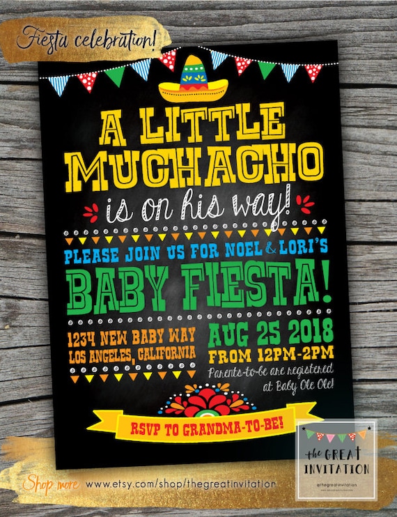 baby shower mexican invitations