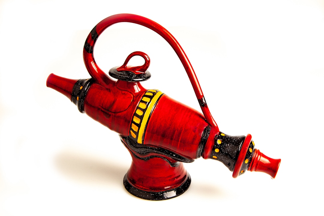 Red Rocket Teapot Etsy