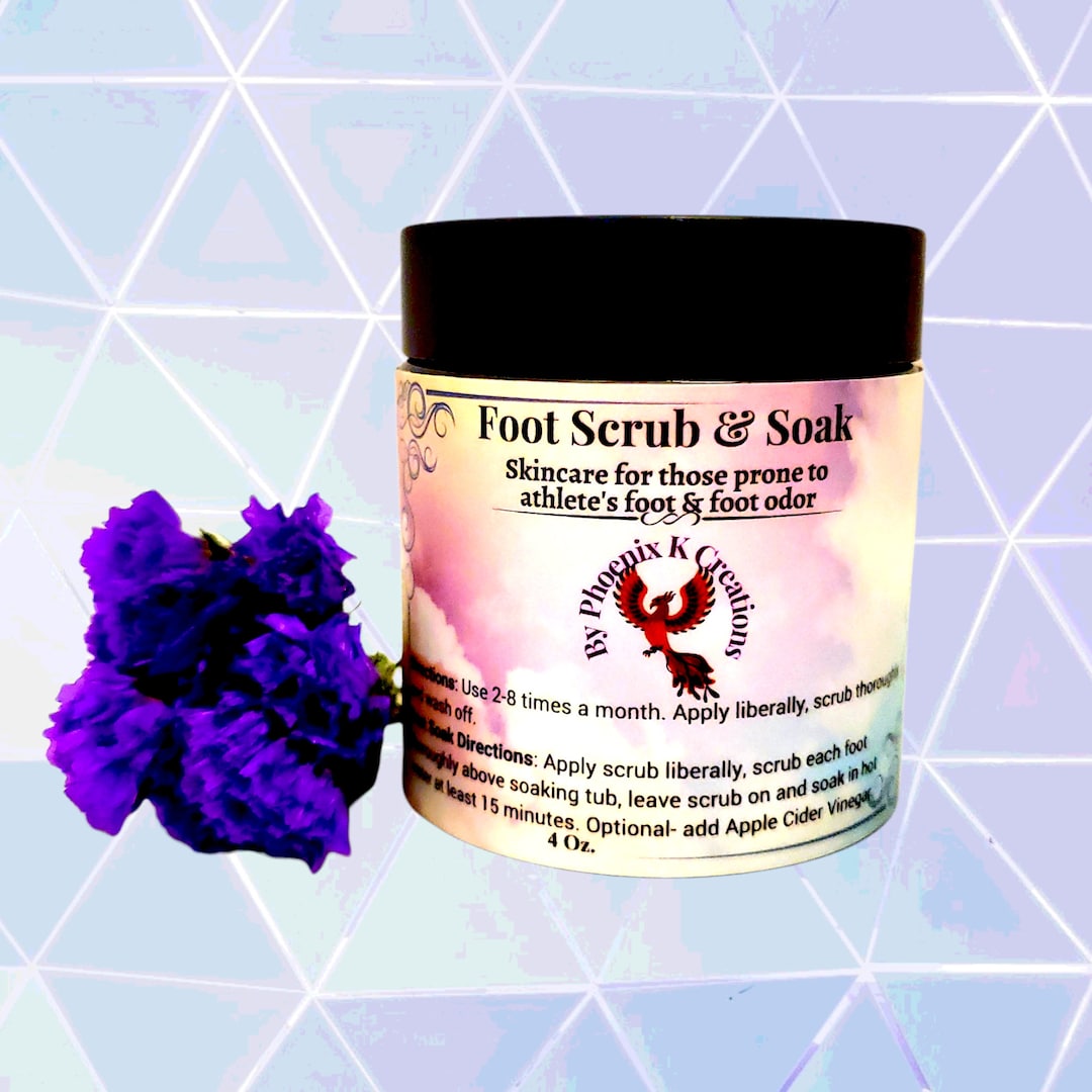 Organic Foot Scrub & Soak Skincare for Athlete's Foot and Etsy