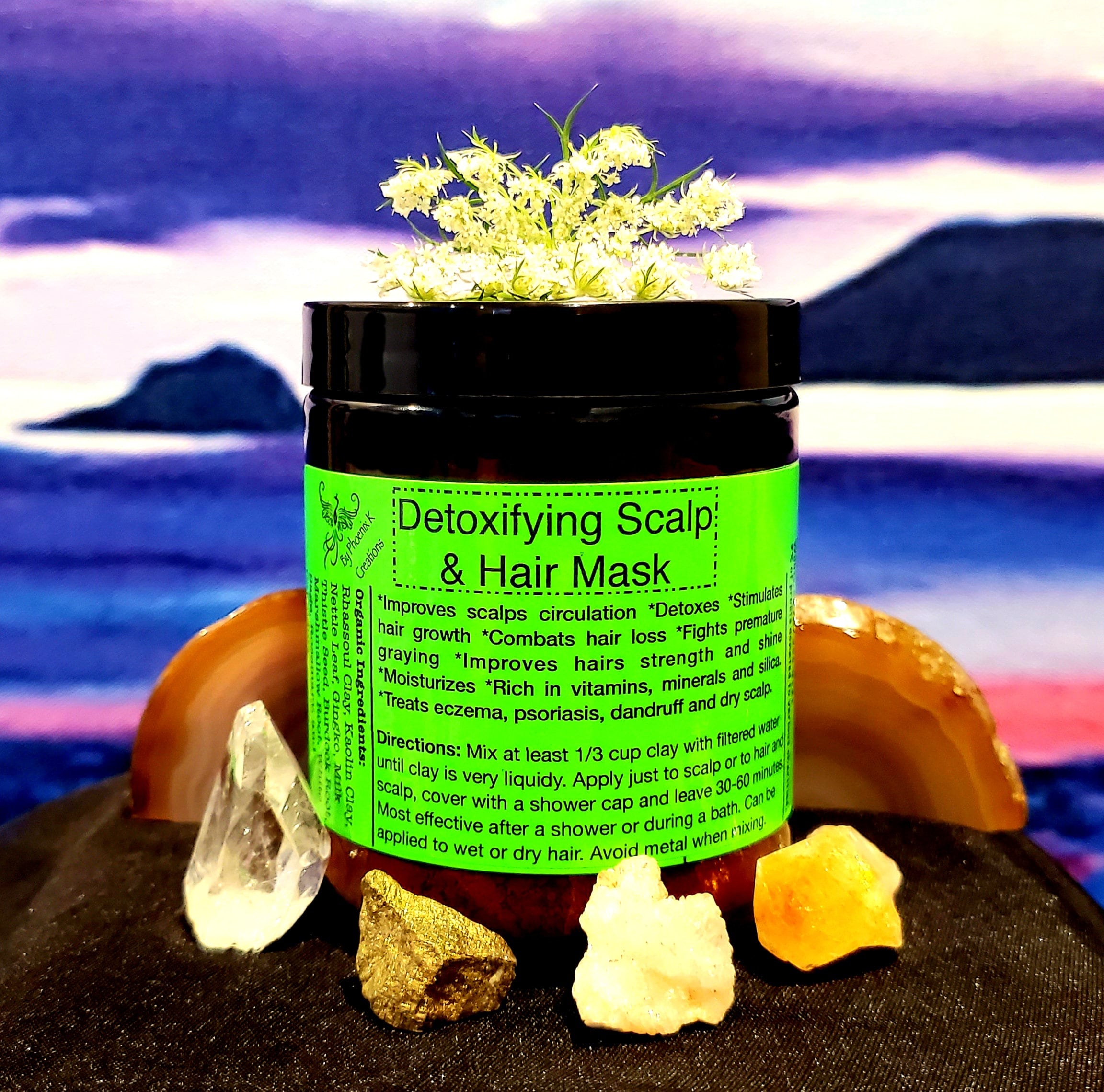 Organic Detoxifying Hair and Scalp Mask 9oz/ Fights hair Etsy