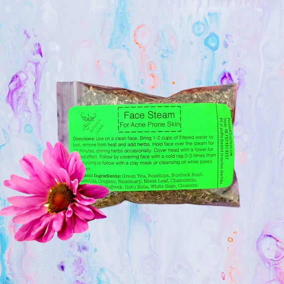 Organic Face Steam for Acne Prone Skin 1 Oz. Etsy