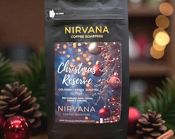 Christmas Coffee Blend | Fresh Roasted Coffee | Colombia Kenya Sumatra | Specialty Whole Bean or Ground Holiday Edition