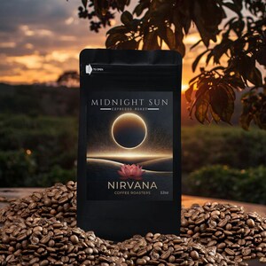Midnight Sun ESPRESSO ROAST Coffee Beans, Fresh Roasted Full Body Single Origin