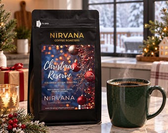 Christmas Coffee Blend, Fresh Roasted Holiday Coffee, Medium Dark Roast, Whole Bean or Ground Coffee Gift 2026