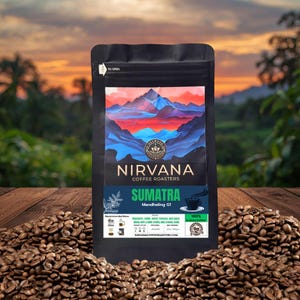 Sumatra Mandheling G1 Coffee Beans Single Origin Organic Indonesian Dark Roast, Fresh Roasted Whole Bean
