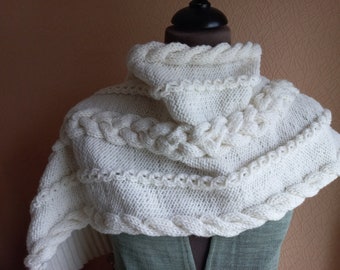 Cable scarf knitting pattern