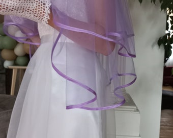 Light lavender veil, two layers