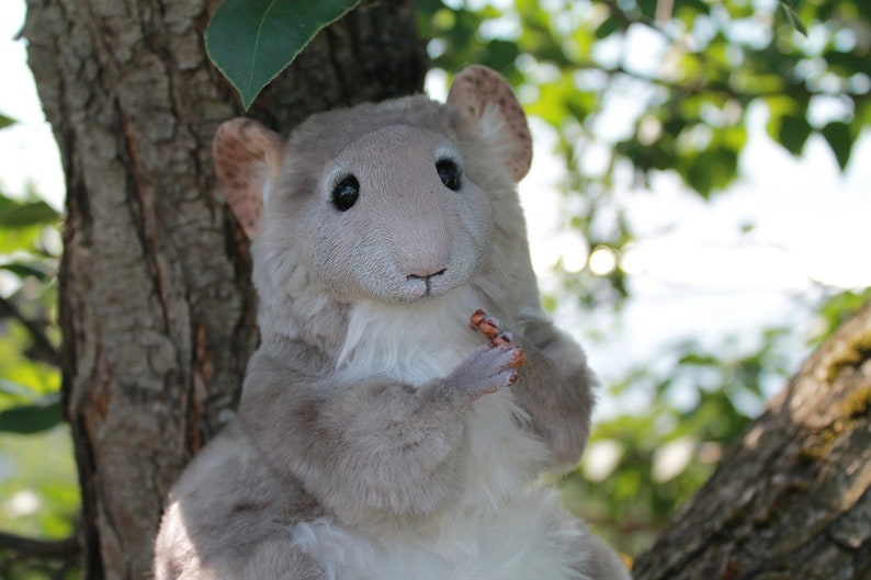 The Chinchilla soft toy toys handmade Etsy