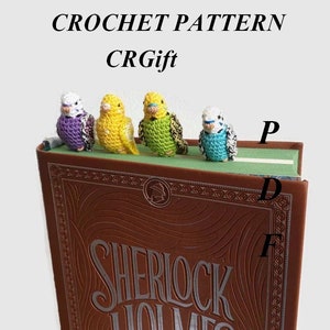 Crochet Budgie Bookmark - Crochet Pattern by CRGift PDF Pattern