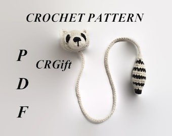 Bookmark Raccoon Crochet Pattern by CRGift