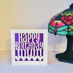 Papercut Happy Birthday Mum Card image 1