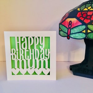 Papercut Happy Birthday Mum Card image 3