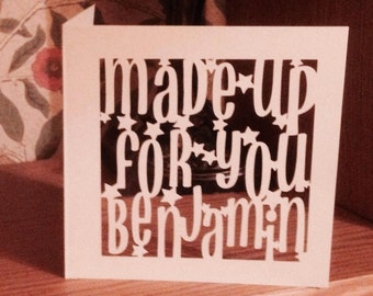 Papercut - Personalised Congratulations, Well Done,  Made Up For You Card - Exams - University - Uni - Driving Test - Graduation