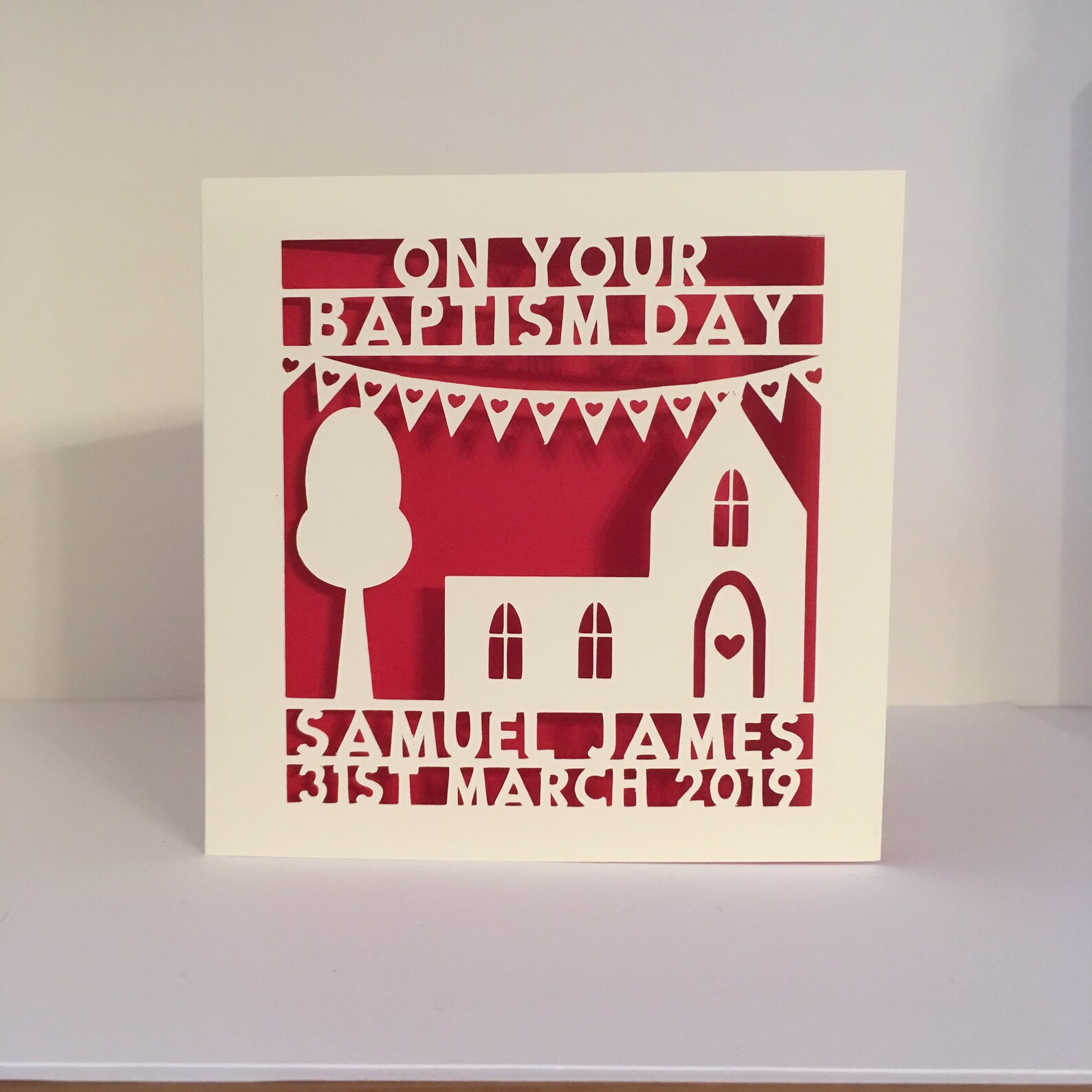 Personalised Christening Card Baptism Card Naming Day Card Etsy UK