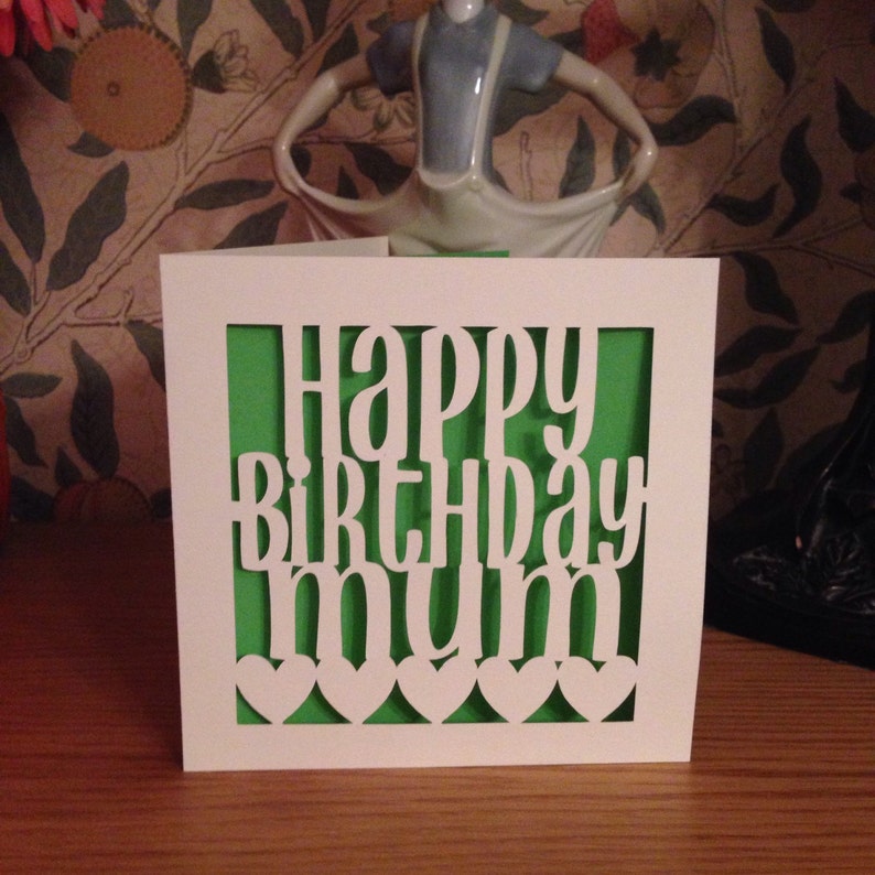 Papercut Happy Birthday Mum Card image 6