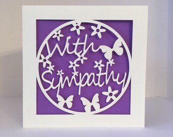 Sympathy Card Papercut