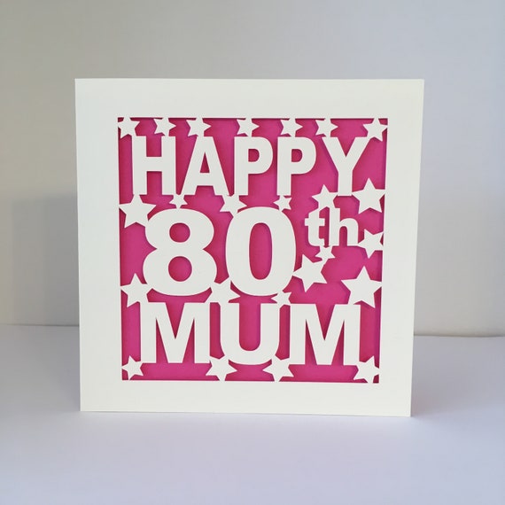 60th 50th Personalised 30th 80th Birthday Card 70th 40th