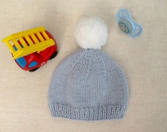 Bonnet Pompon Bebe Etsy