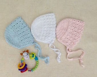 Bonnet De Bebe Au Crochet Etsy France