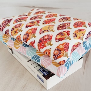 Gepolsterte Buchtasche aus Stoff mit Knopfverschluss, schützende Buchhülle mit FANS- und GRAPHIC-Motiv, Geschenkidee