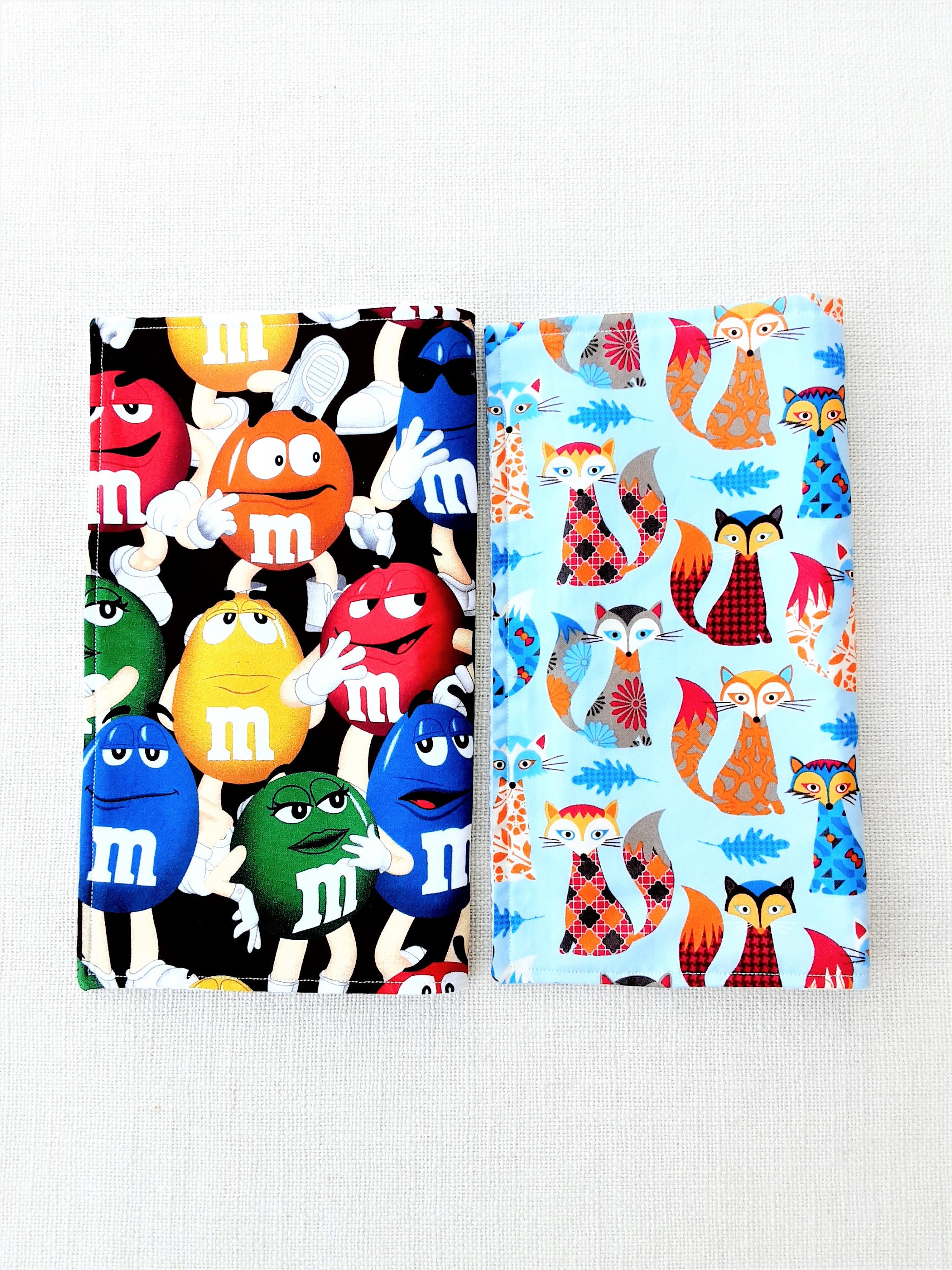 Serviette de Table Enfant Personnalisee en Tissu Coton et Éponge M & M's ou Renards, Serviette Canti