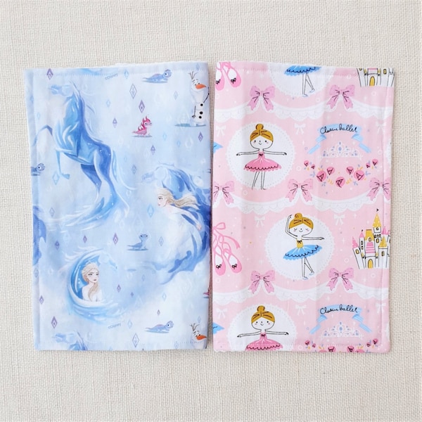 serviette de table enfant PERSONNALISEE en tissu coton PRINCESSE ou DANSEUSE, serviette de cantine pour enfant