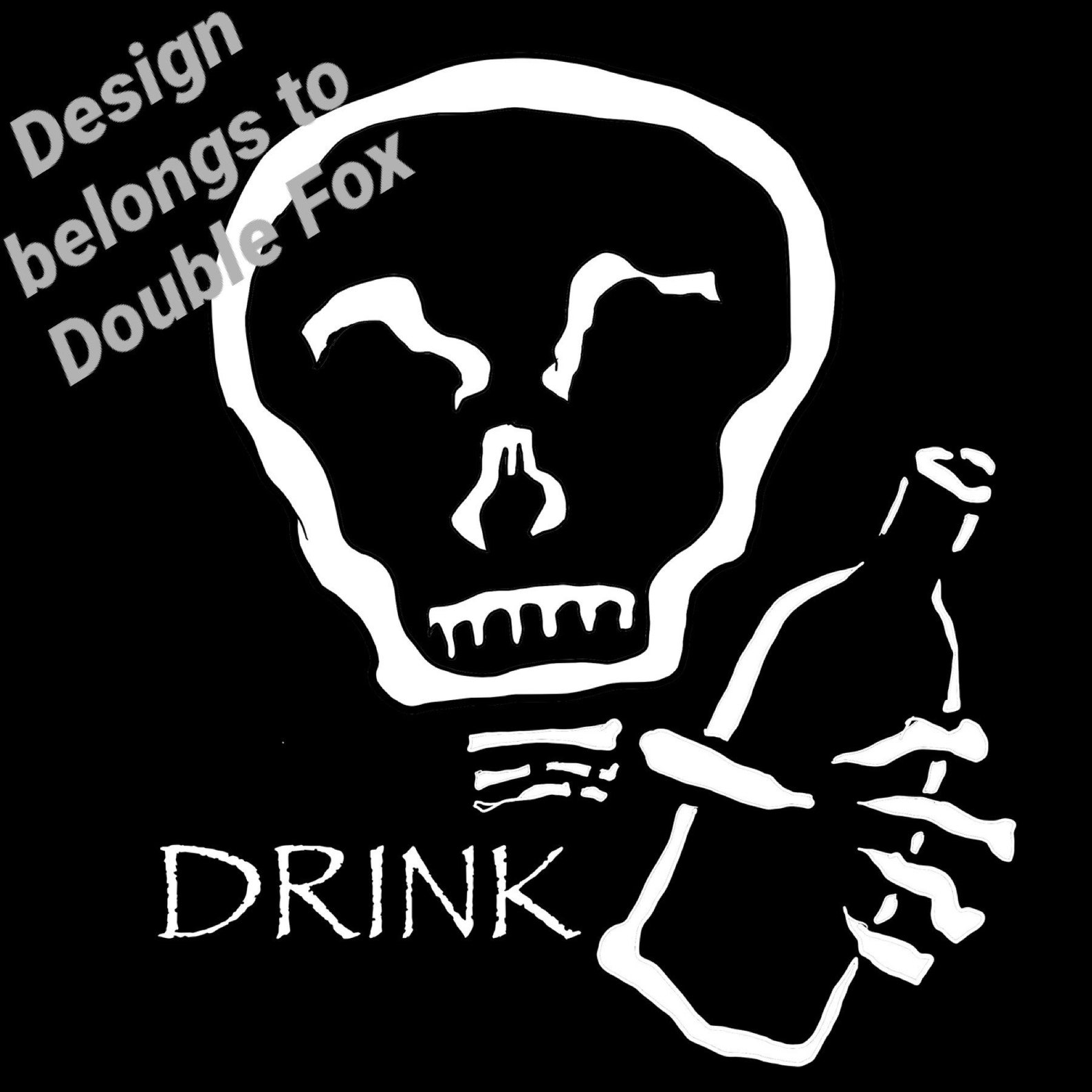 Skull bottle drink Tshirt tshirt tee vinyl print on to heavy Etsy