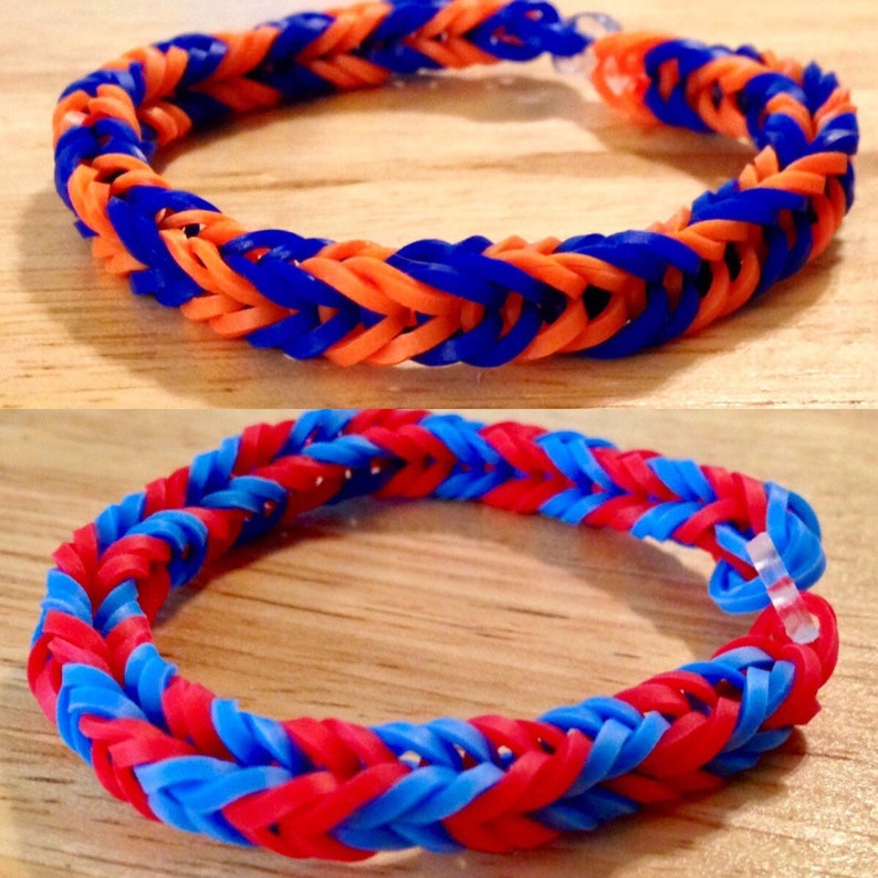 2 Color Double Fishtail Patterned Bracelet image 0