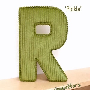 Corduroy Fabric Letter for Nursery wall Decor, Personalised Name, Baby Shower, Christening, New Baby Gift