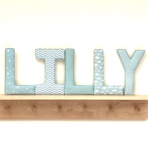 Fabric Letters for Nursery, Baby Nursery Wall Decor, Personalised Baby ...