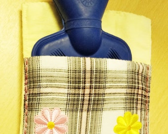 Mini hot water bottle and cover