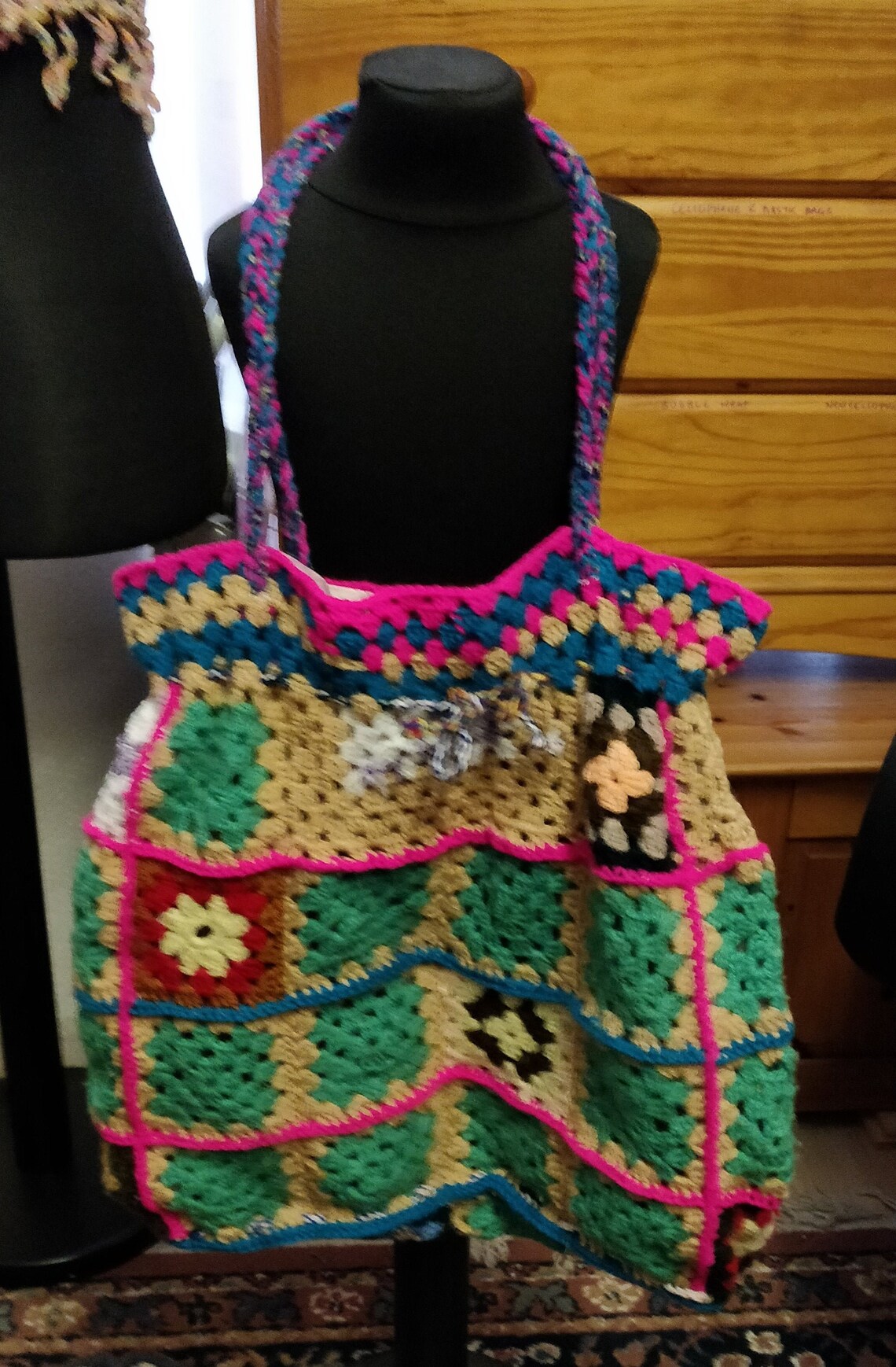 Granny Squares Tote Bag Fully Lined Etsy Australia