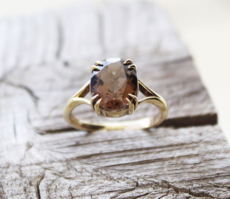 Details about Diamond & Smokey Quartz Sterling Silver or Gold Plated Silver Ring June Stone Details about Diamond & Smokey Quartz Sterling Silver or Gold Plated Silver Ring June Stone