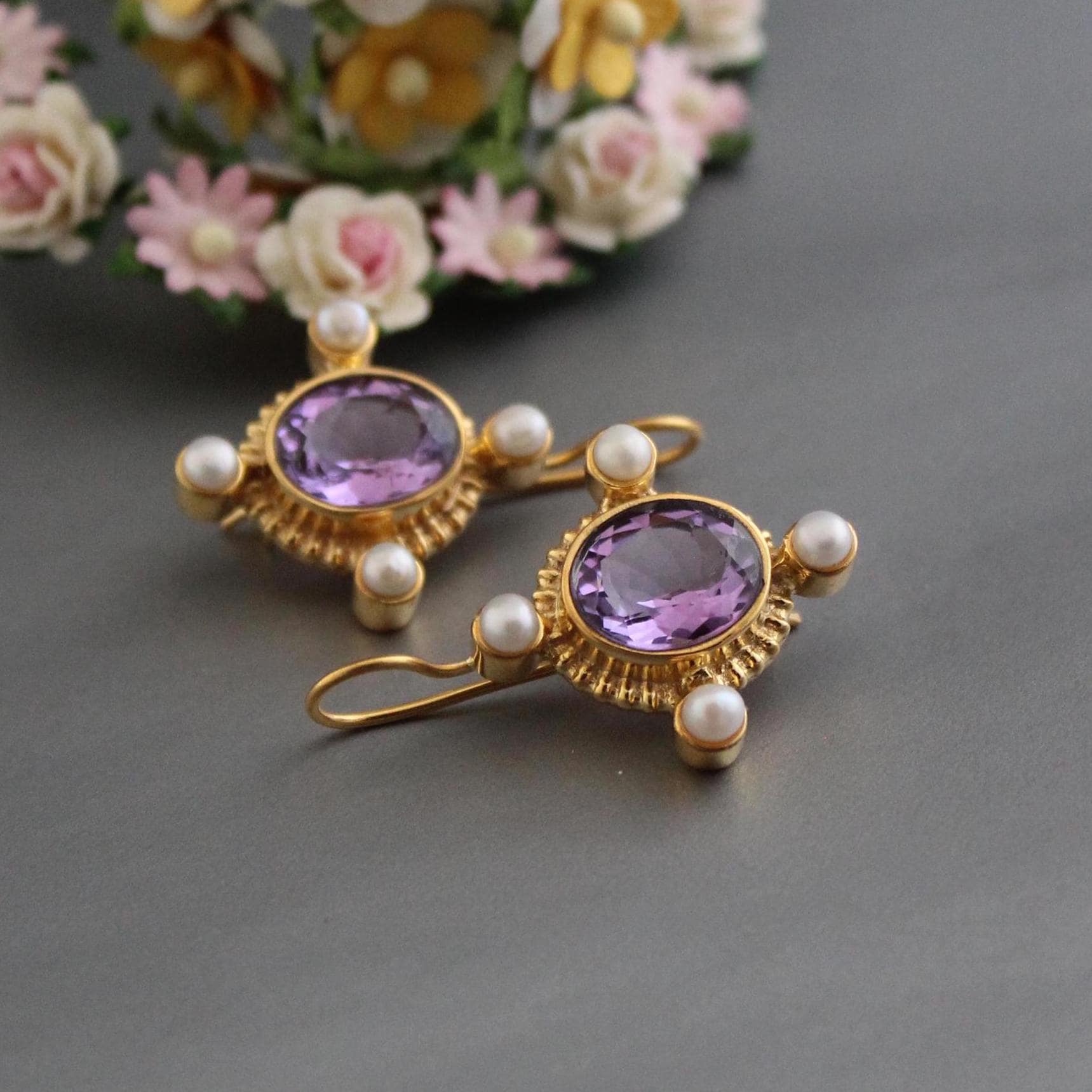 Boucles d'oreilles anciennes du début 19ème siècle | Caillou Paris