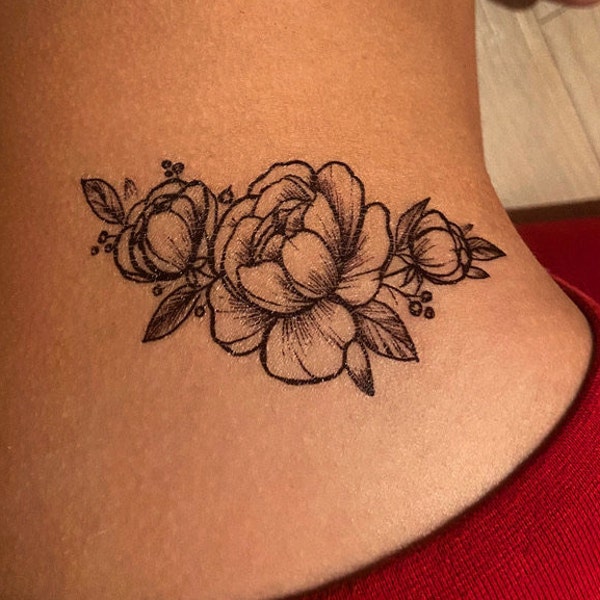 Black Flower Tattoos