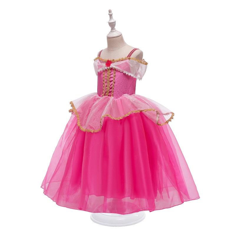 Sleeping Beauty Aurora Pink Princess Costume Dress Up Set Etsy