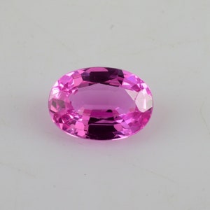 0,86 cts natürlicher rosafarbener Saphir 7x5x2,7 mm - ovaler Edel-Edelstein - 100% natürlicher rosafarbener Saphir-Edelstein - SapNK1002