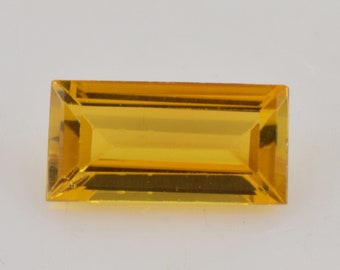 0.74 cts Natural Yellow Color Tourmaline 8x4x2.6 mm Baguette Loose Gemstone - 100% Natural Tourmaline Gemstone - Yellow Color Tourmaline