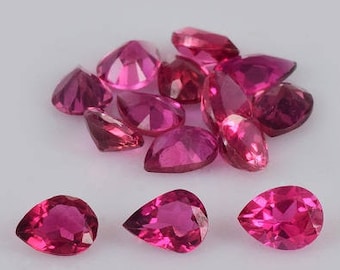 Pink Tourmaline Pear 4x3mm Loose Gemstone (AAA Grade) - Tourmaline Wholesaler - Tourmaline Jewelry Designs Gemstones